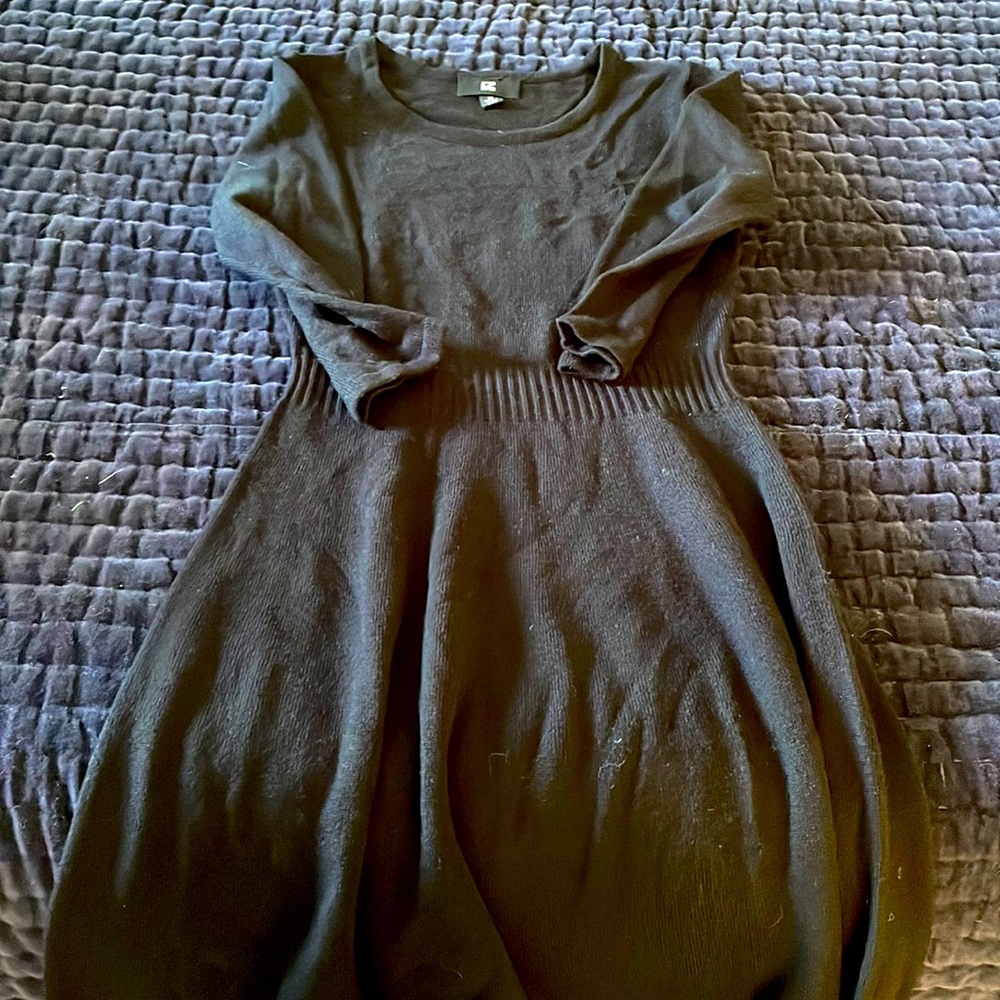 Black knit dress size XS.